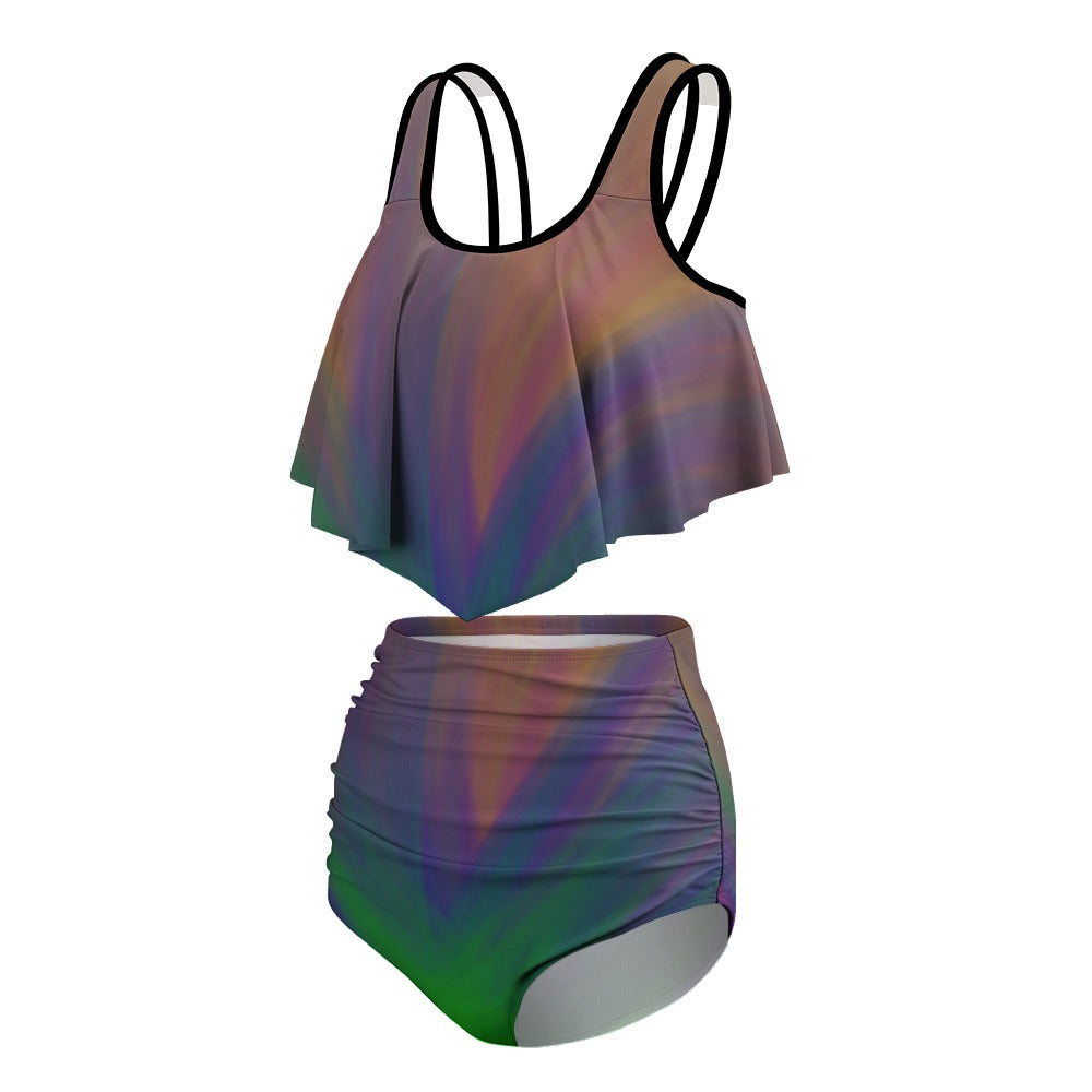 Women's Stretchy Multicolor Bikini Swimsuits