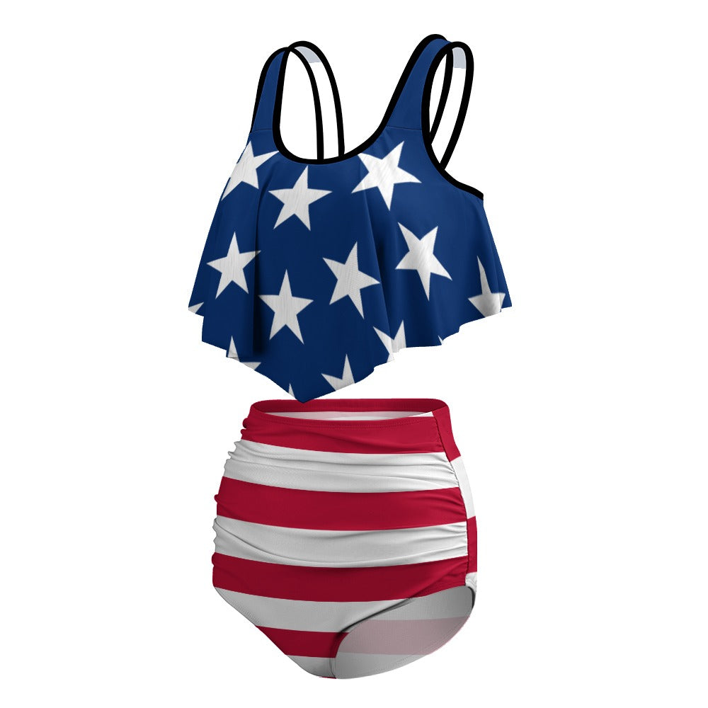 Women's Stretchy 4th of July Bikini Swimsuits