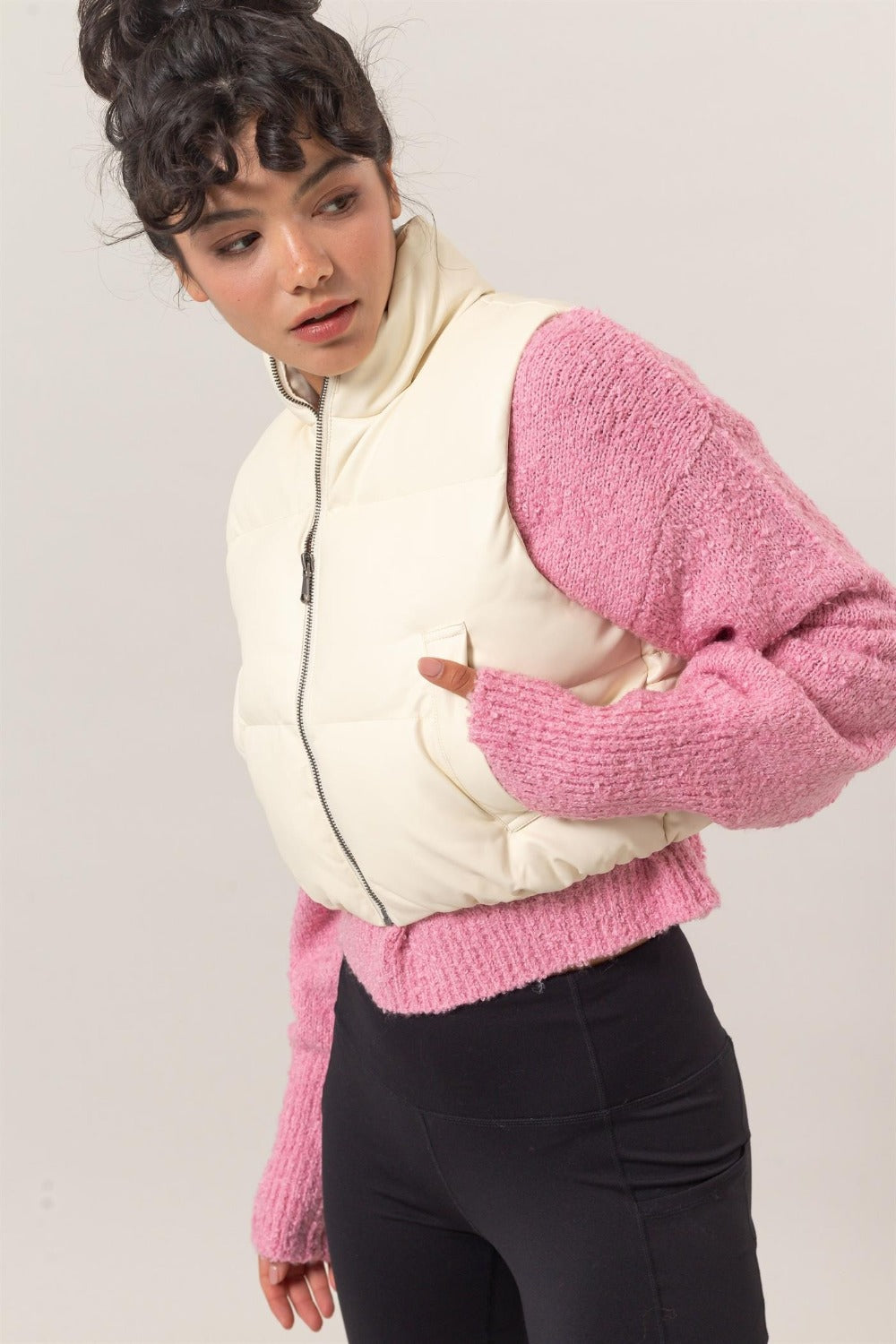 Pocketed Solid Vest