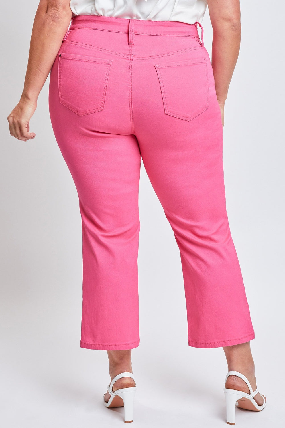 Mid-Rise Hyperstretch Cropped Straight Pants