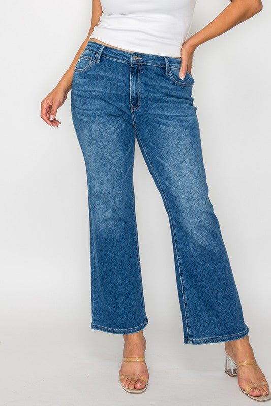 Cat's Whiskers Mid Rise Ankle Jeans