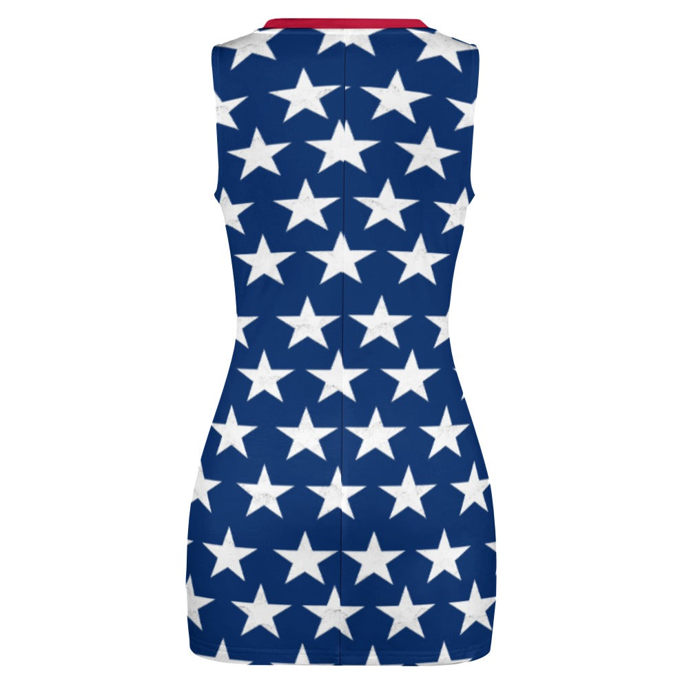 Women's 4th of July Stars & Stripes Mini Dress