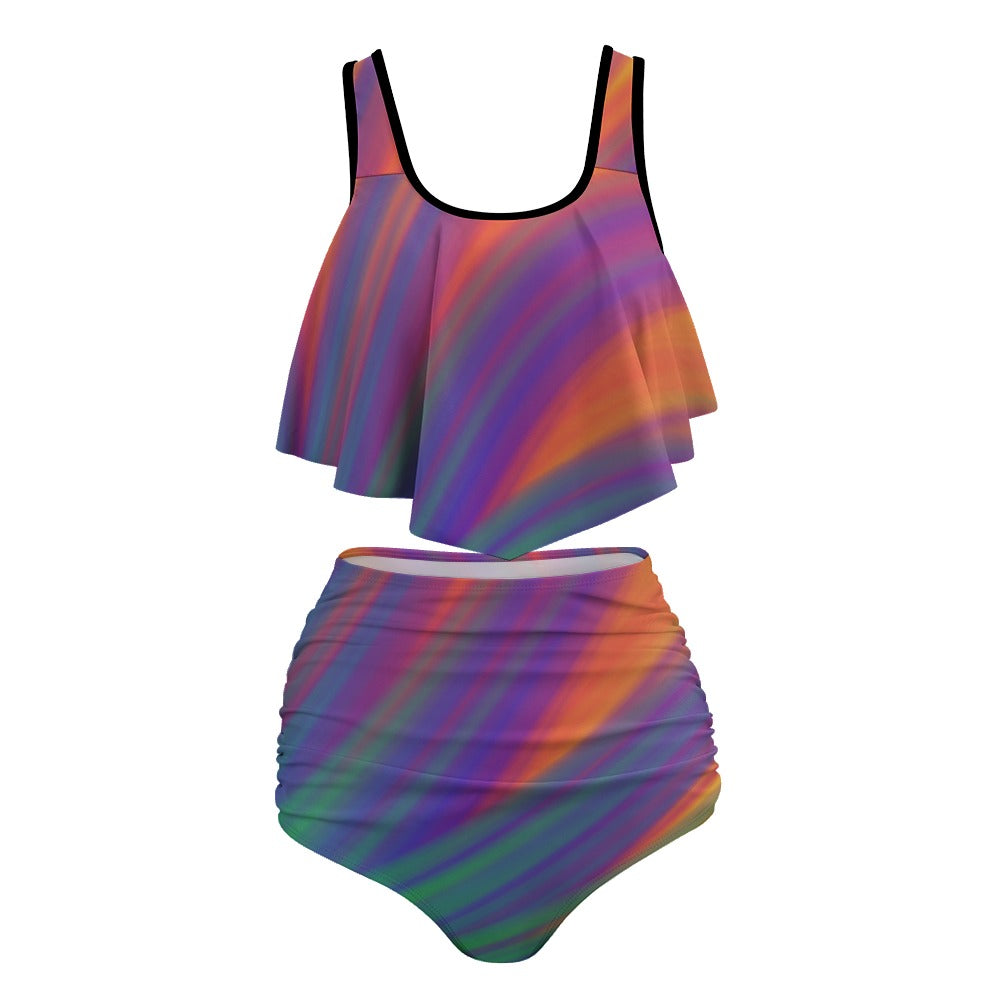 Women's Stretchy Multicolor Bikini Swimsuits