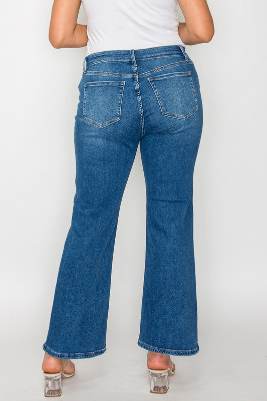Cat's Whiskers Mid Rise Ankle Jeans