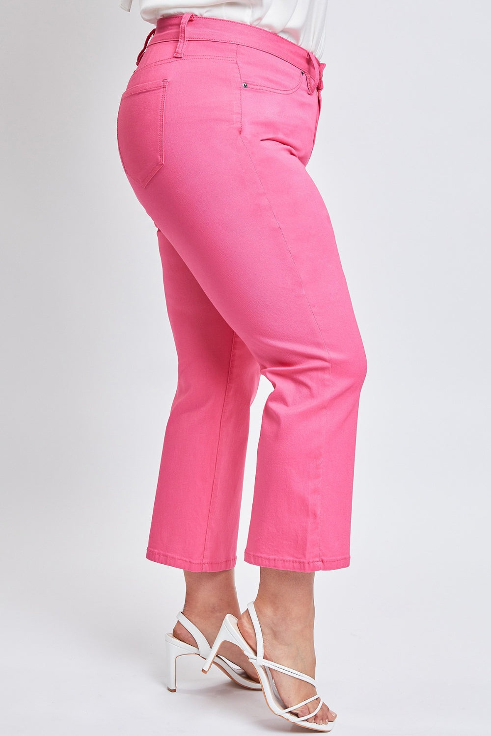 Mid-Rise Hyperstretch Cropped Straight Pants