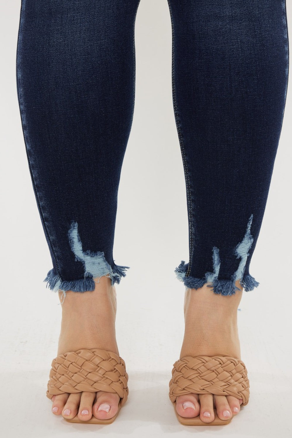 Raw Hem High Waist Jeans