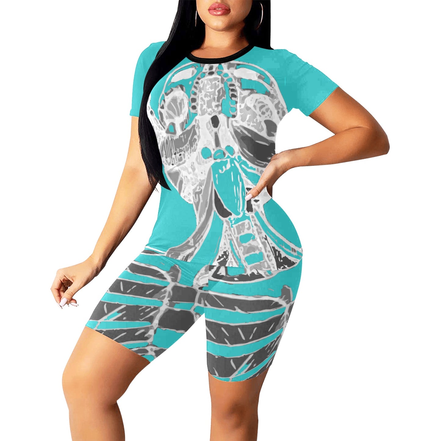 Ancient Art Anatomy 2-Piece Athletics Top & Shorts Sets
