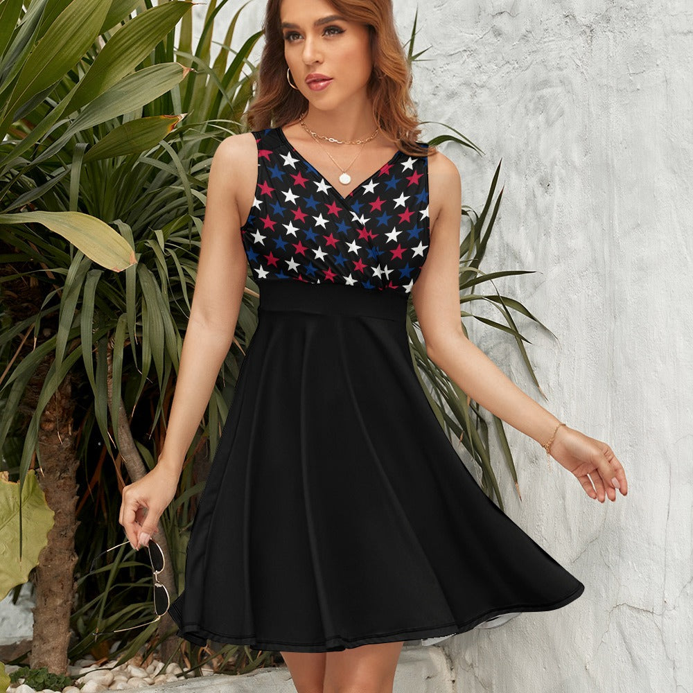 Women’s Sleeveless 4th of July Mini Dresses