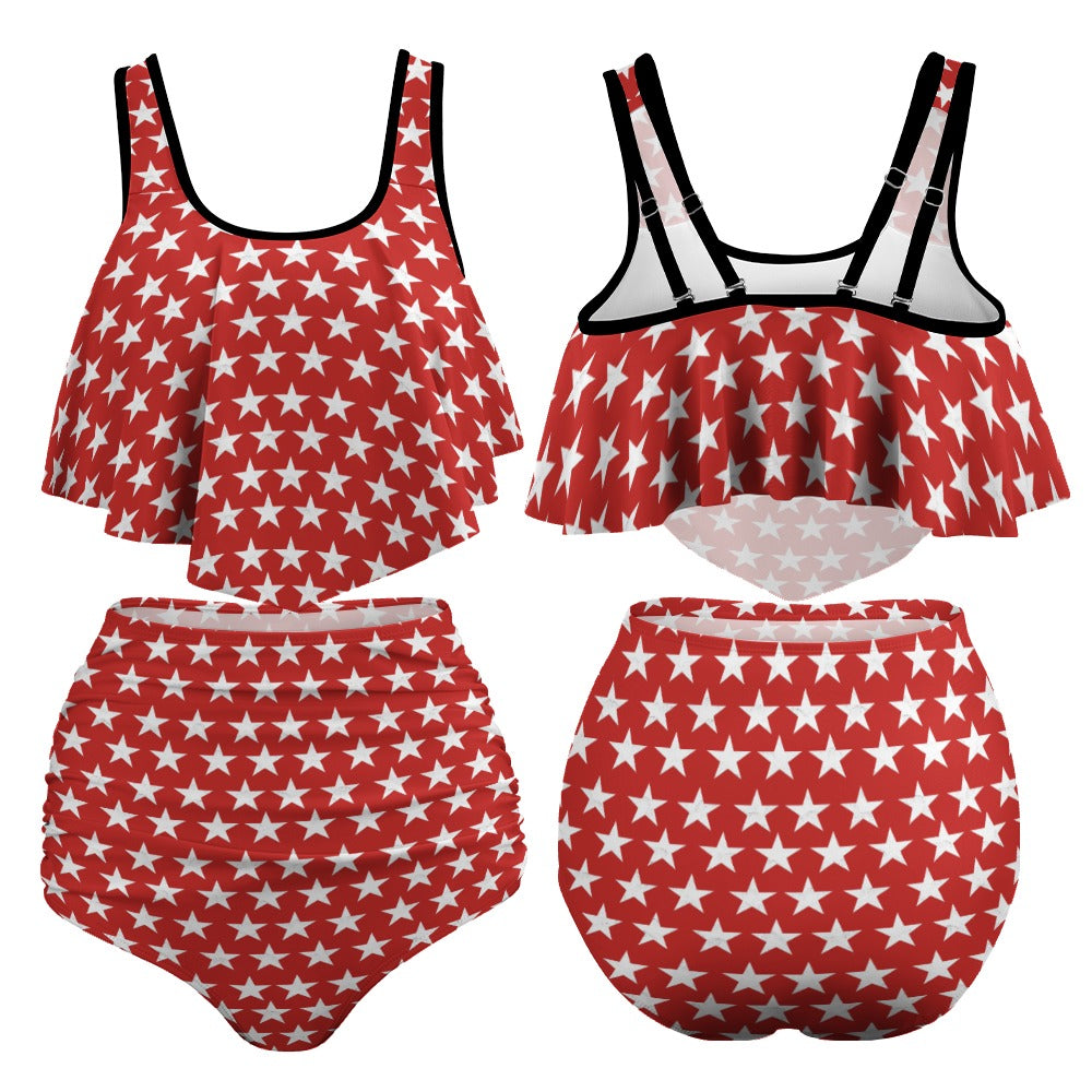 Women's Stretchy 4th of July Bikini Swimsuits