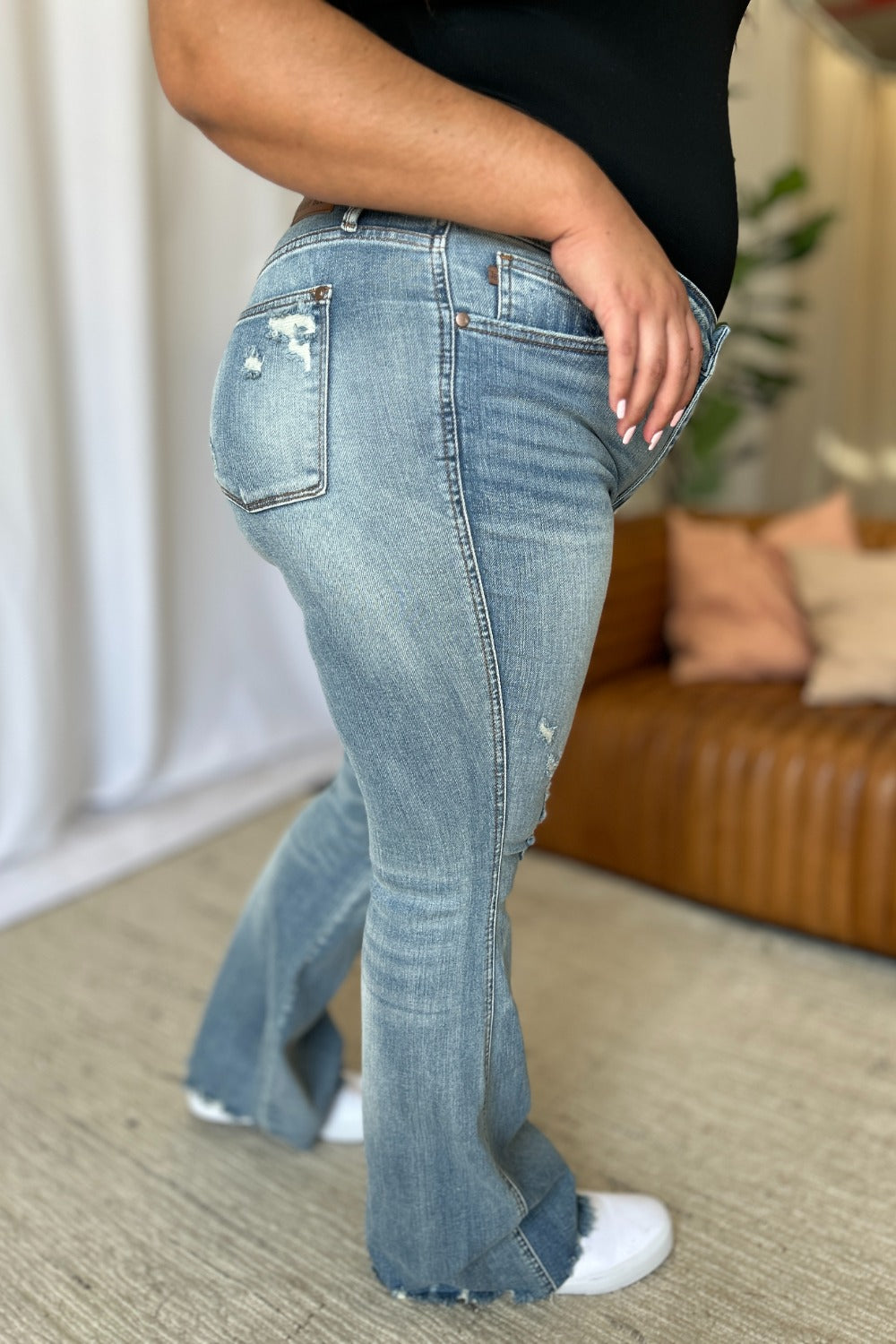 Medium Rise Tummy Control Destroy Flare
