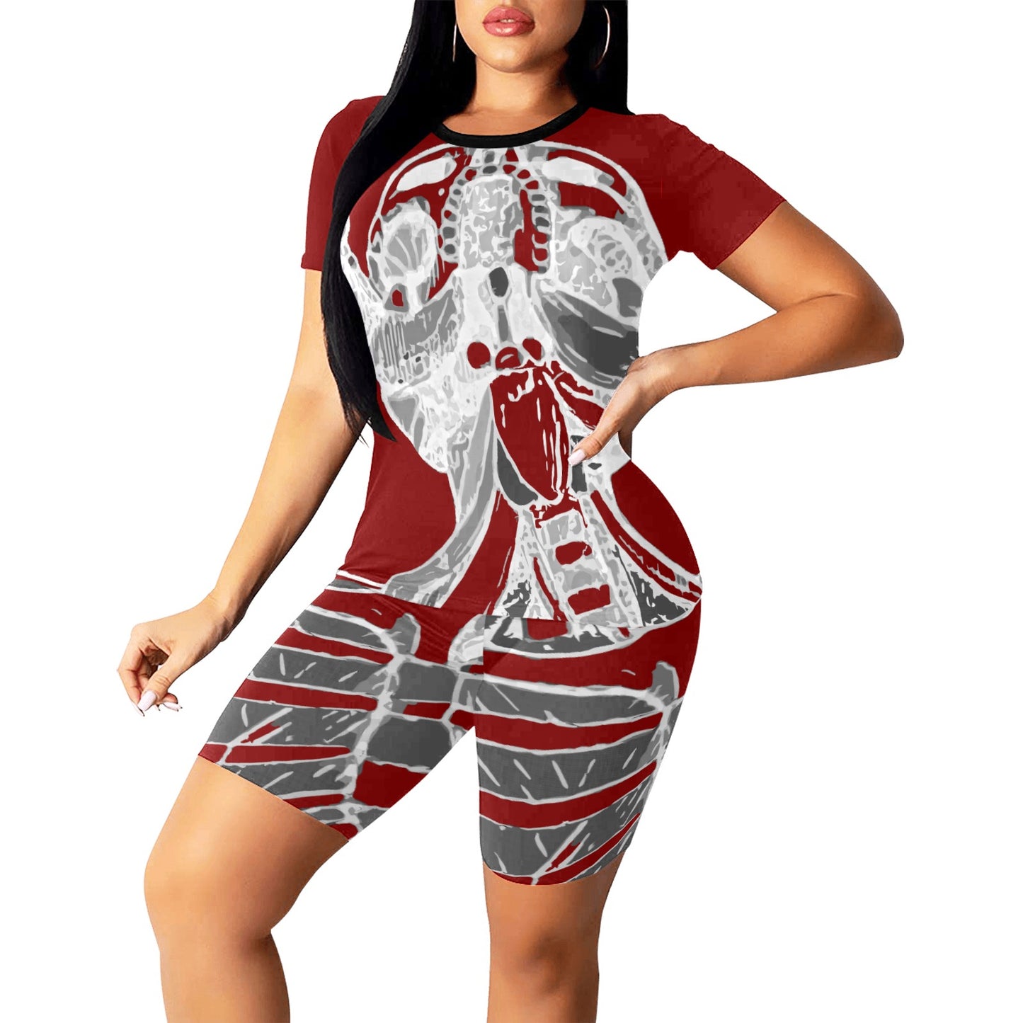 Ancient Art Anatomy 2-Piece Athletics Top & Shorts Sets