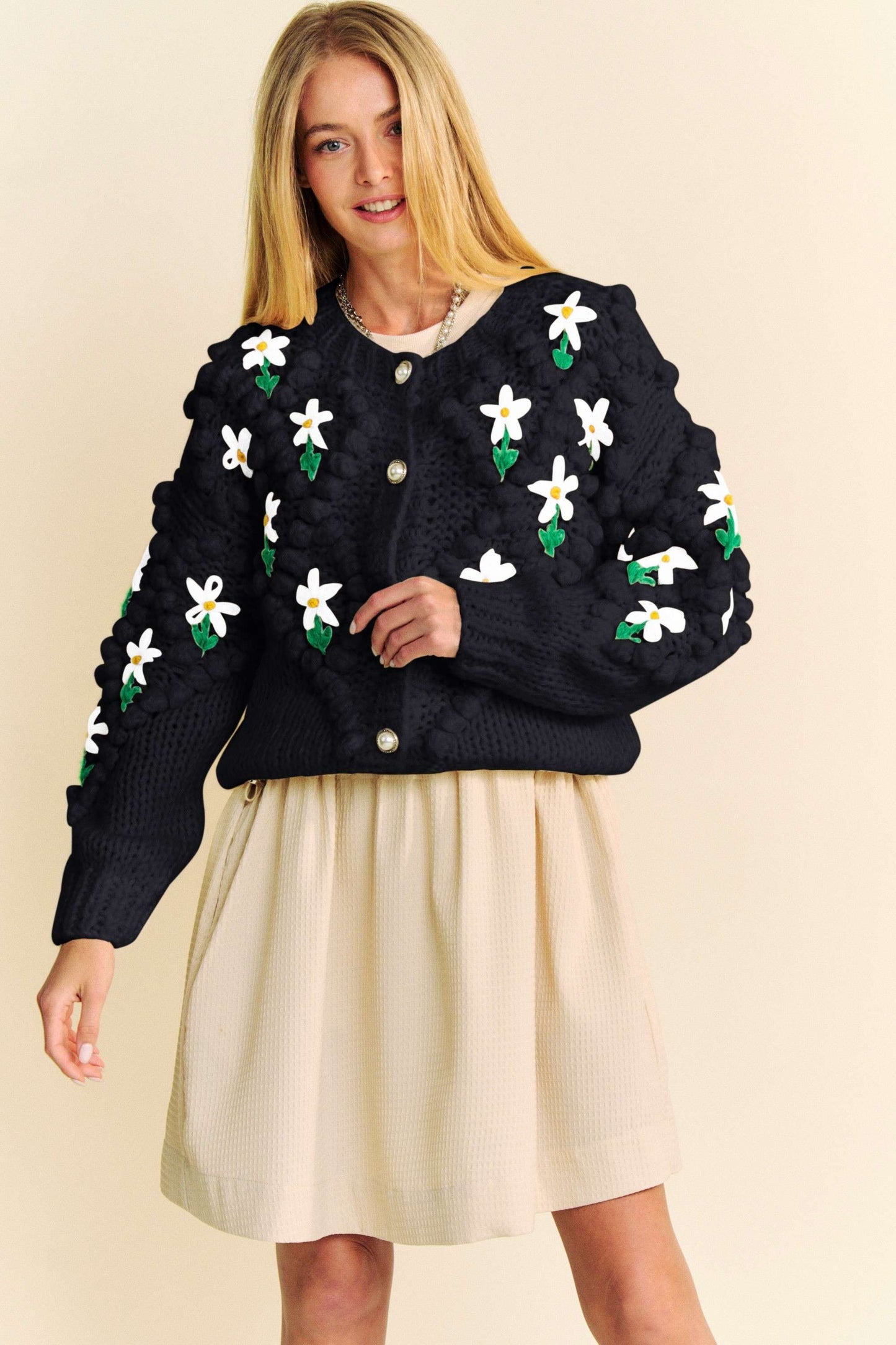 Floral Button Down Cardigan