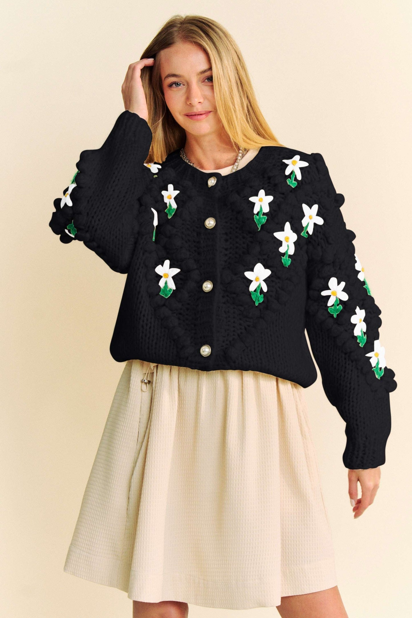 Floral Button Down Cardigan
