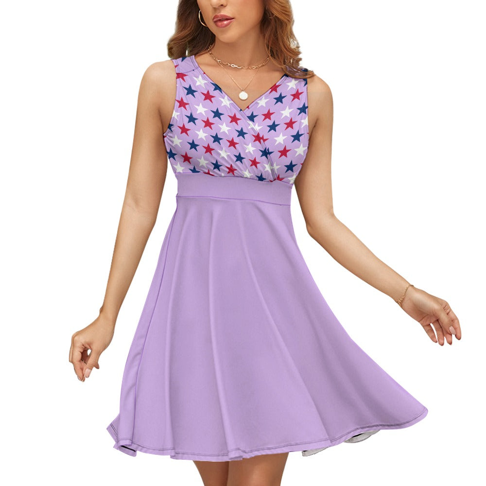 Women’s Sleeveless 4th of July Mini Dresses