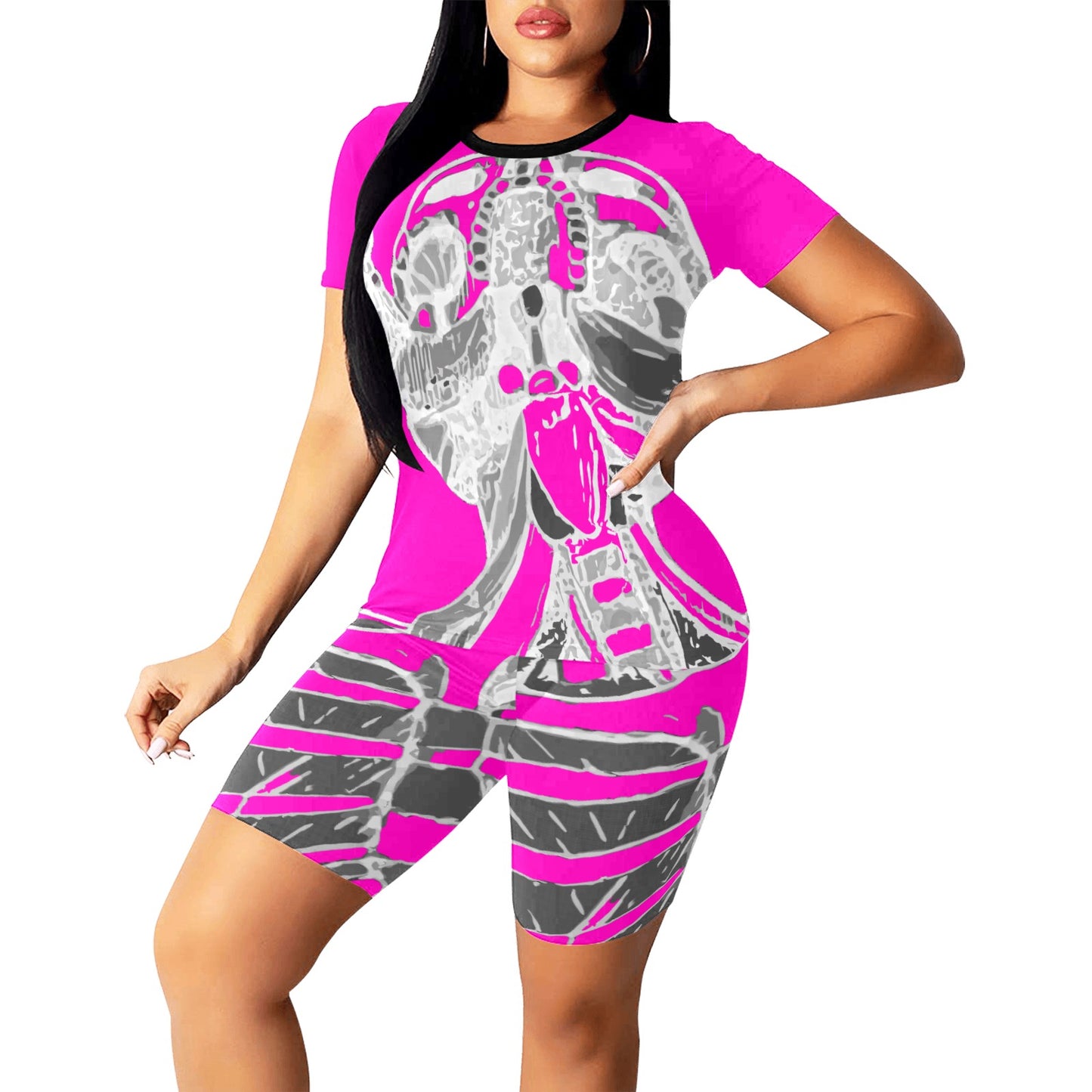 Ancient Art Anatomy 2-Piece Athletics Top & Shorts Sets