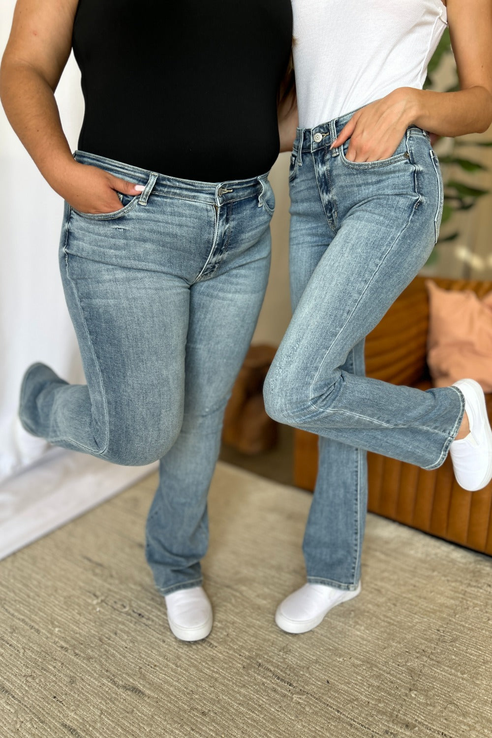 Medium Rise Bootcut Jeans