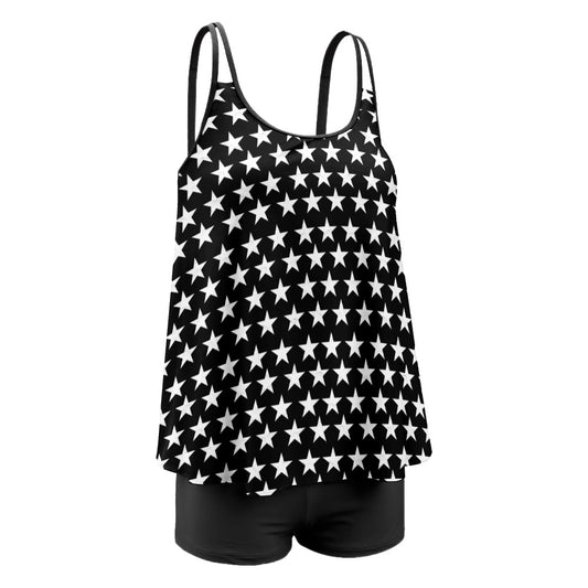 Plus 2-Piece Stars Tankini & Boy Shorts Sets