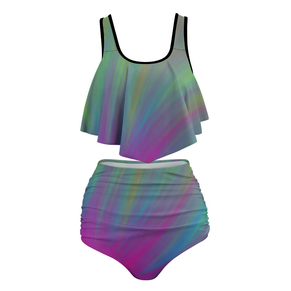 Women's Stretchy Multicolor Bikini Swimsuits
