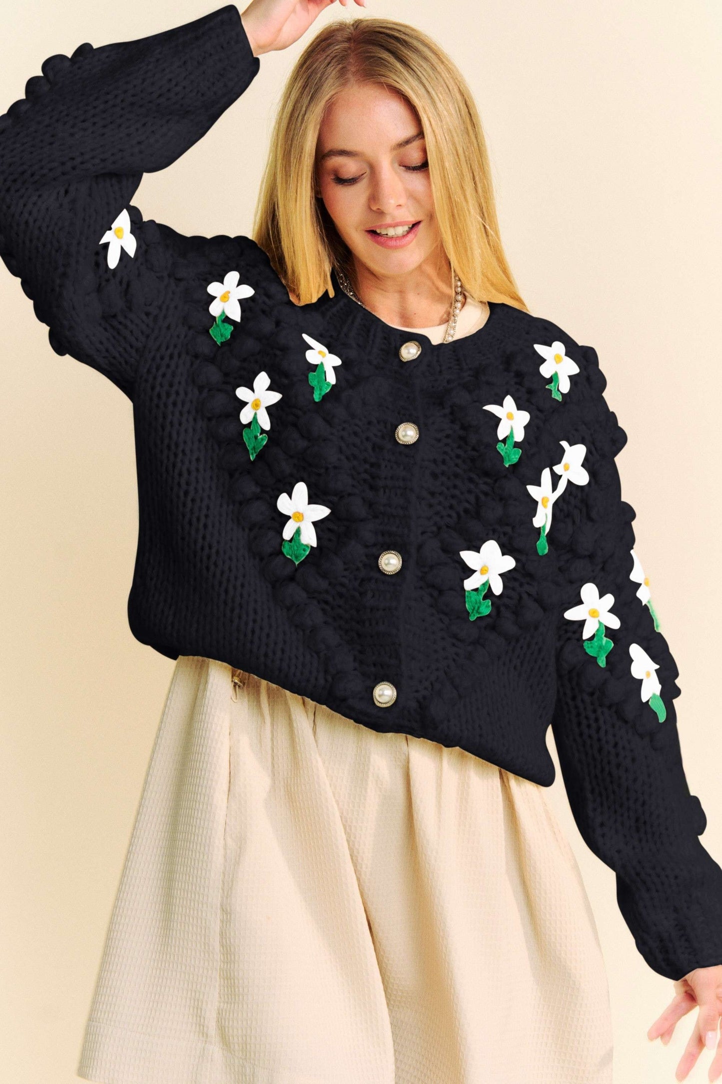 Floral Button Down Cardigan