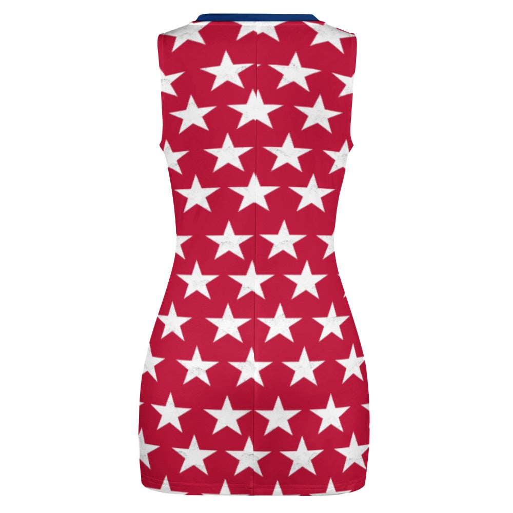 Women's 4th of July Stars & Stripes Mini Dress