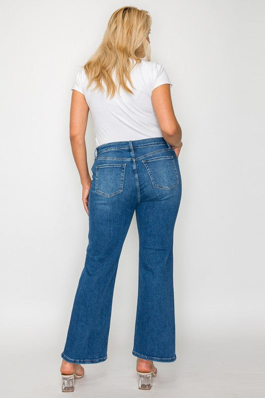 Cat's Whiskers Mid Rise Ankle Jeans