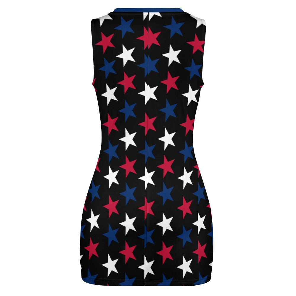 Women's 4th of July Stars & Stripes Mini Dress