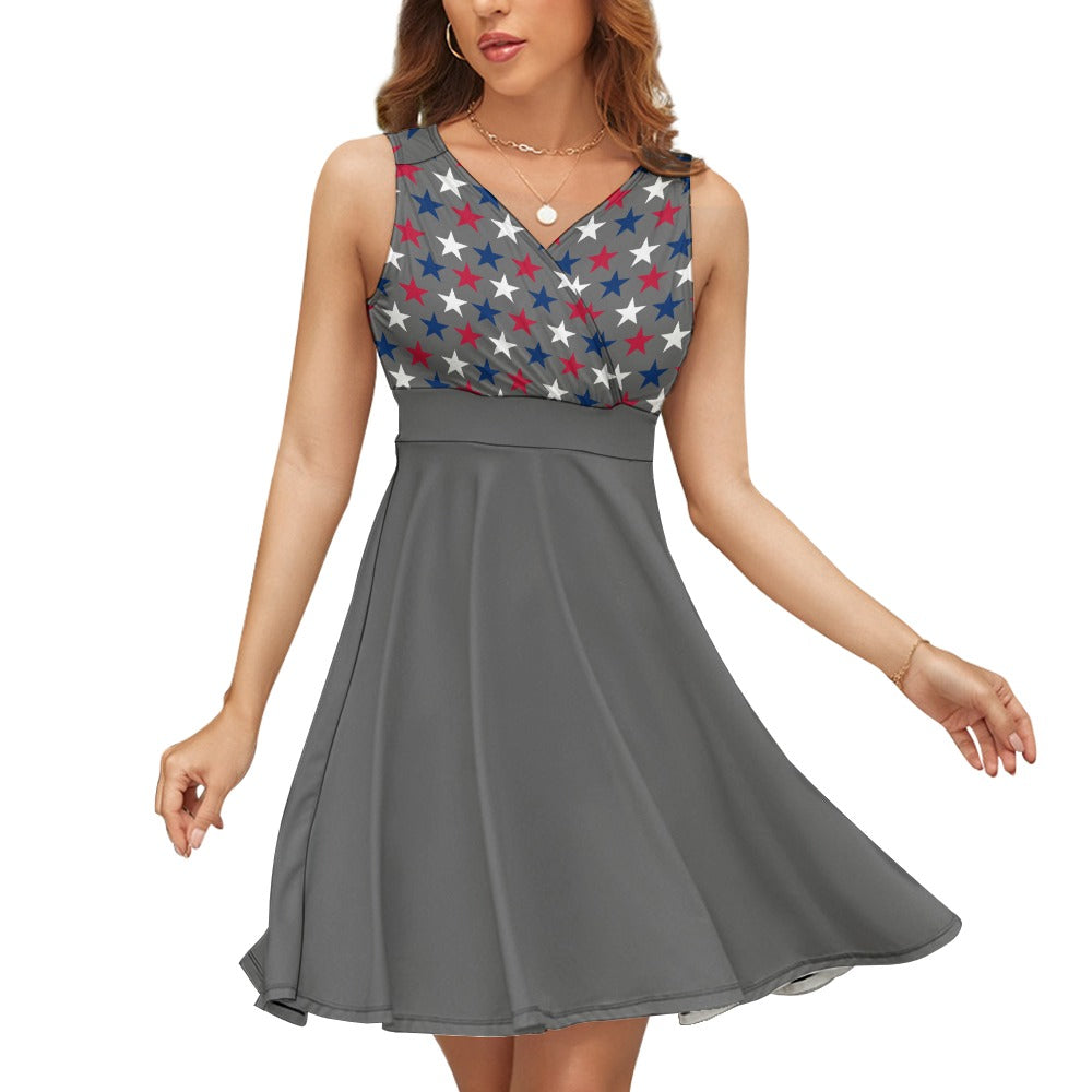 Women’s Sleeveless 4th of July Mini Dresses