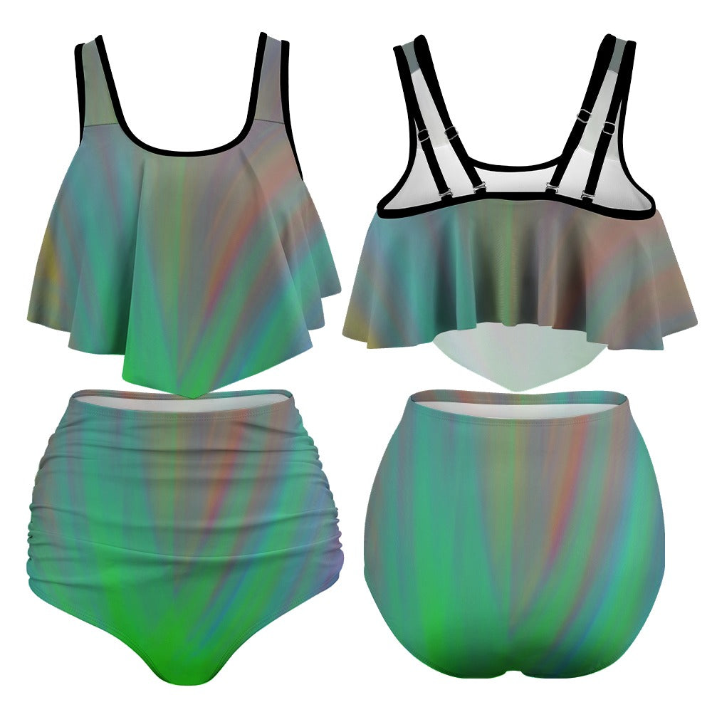 Women's Stretchy Multicolor Bikini Swimsuits