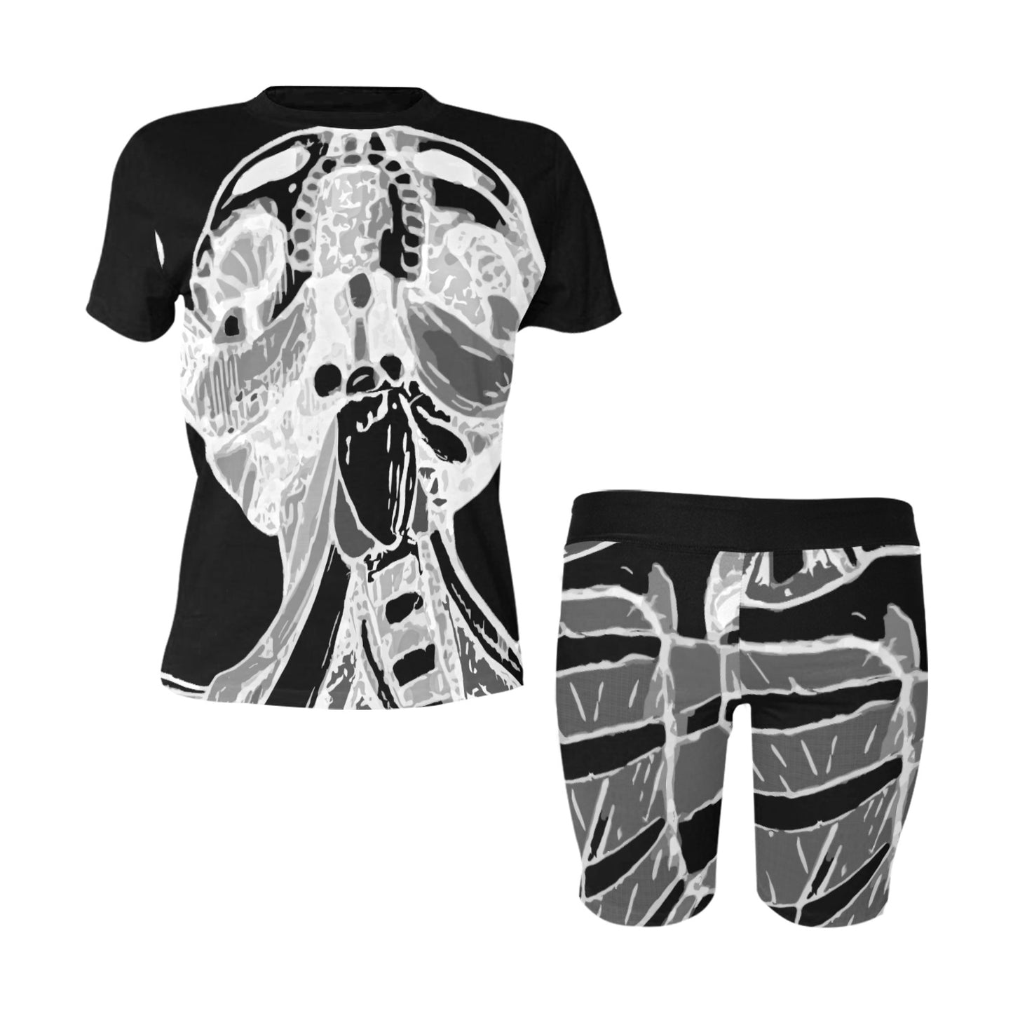 Ancient Art Anatomy 2-Piece Athletics Top & Shorts Sets