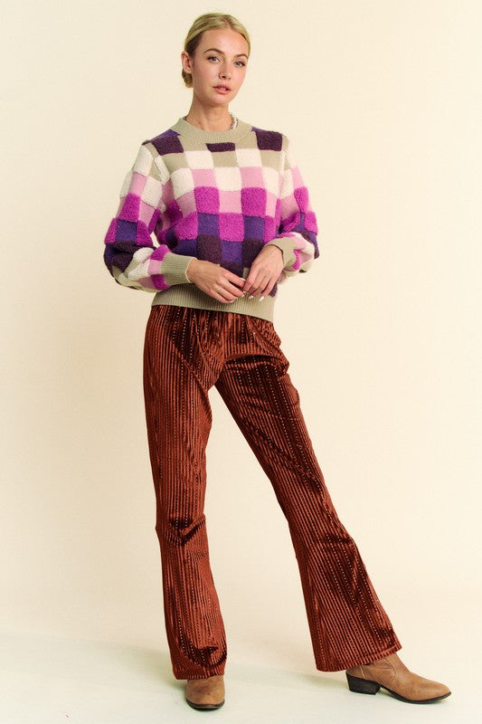 Knit Flare Pants