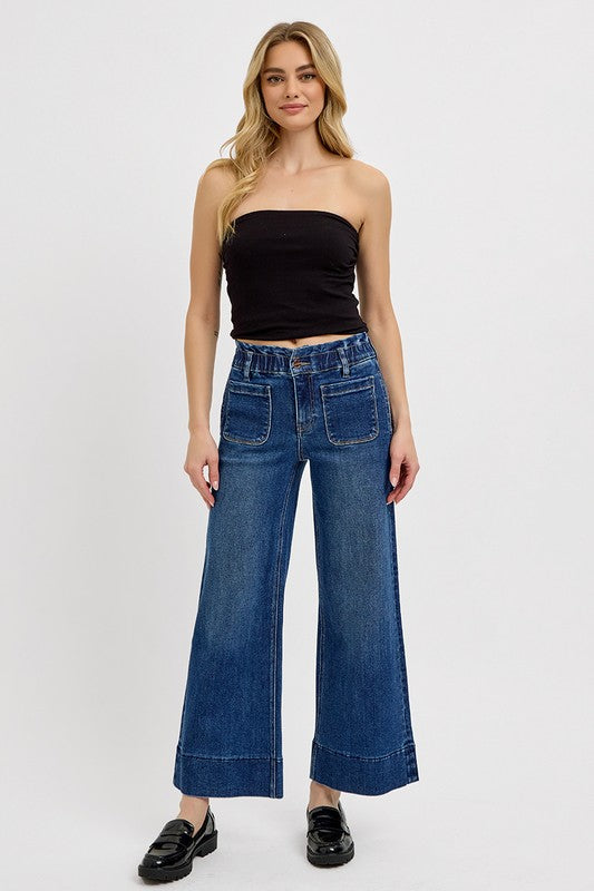 Band Wide Leg Jeans