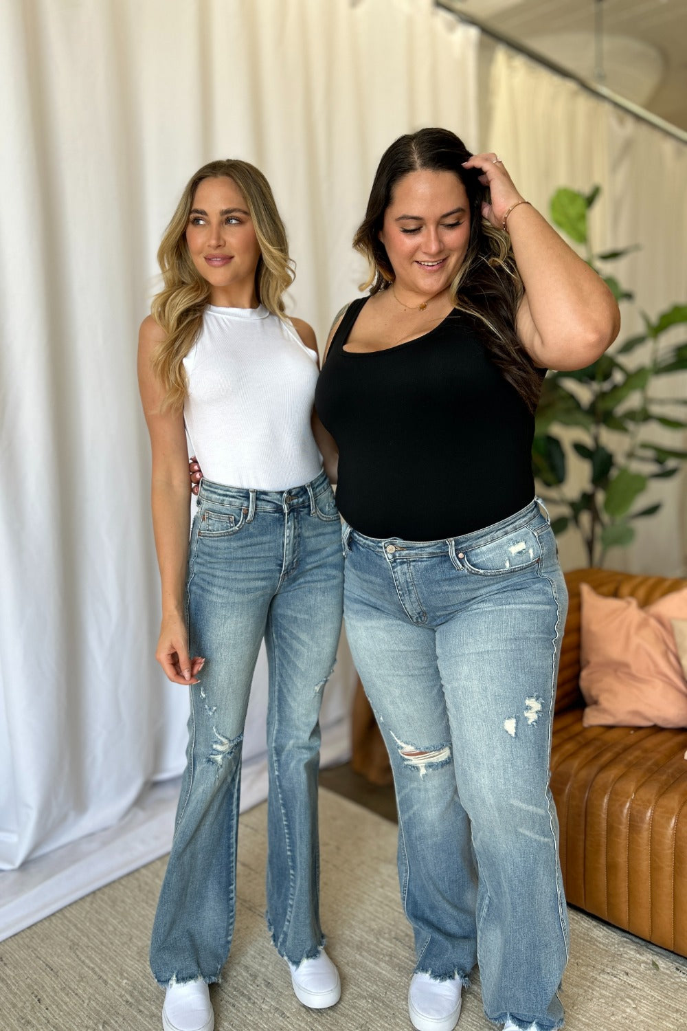 Medium Rise Tummy Control Destroy Flare