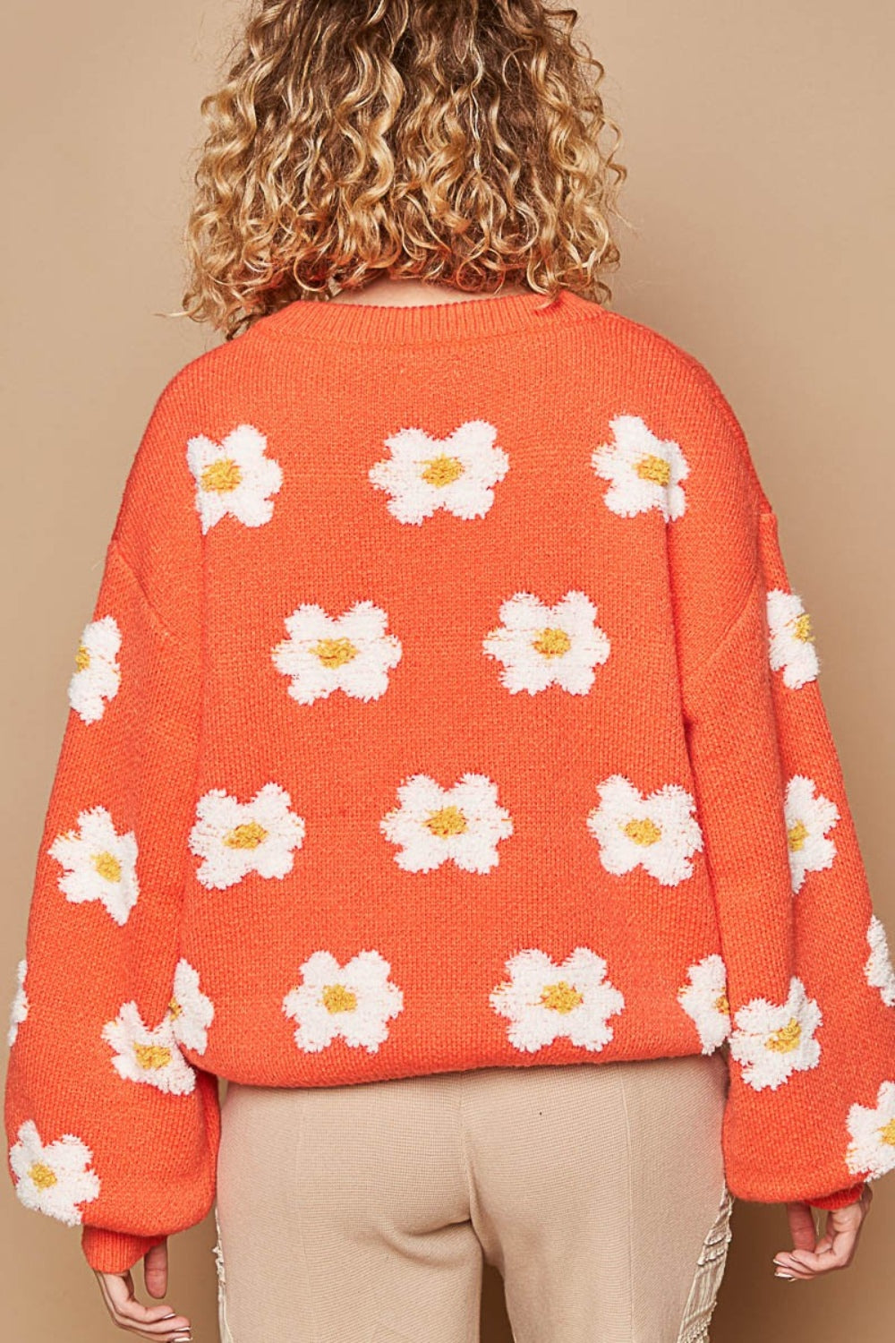 Daisy Drop Shoulder Sweater