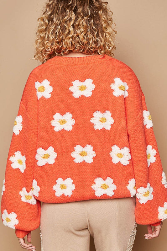 Daisy  Drop Shoulder Sweater
