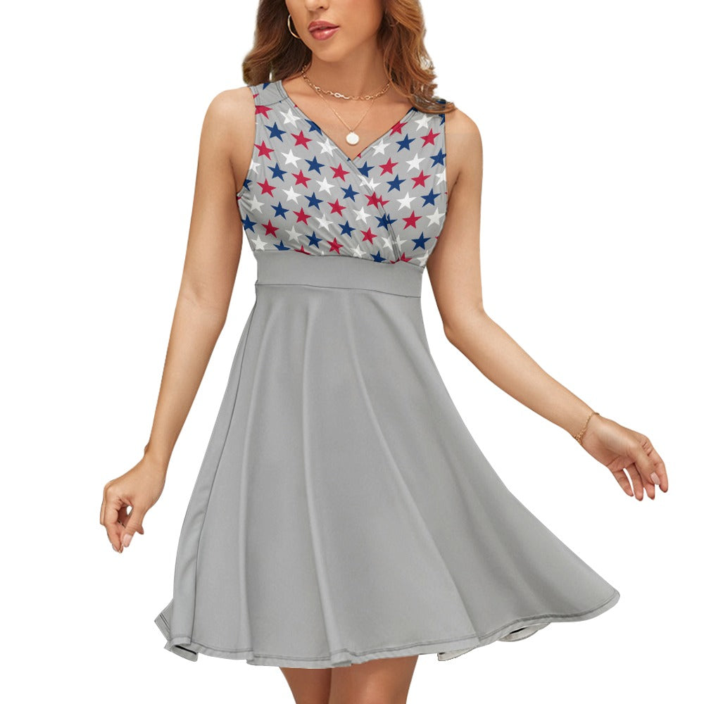 Women’s Sleeveless 4th of July Mini Dresses