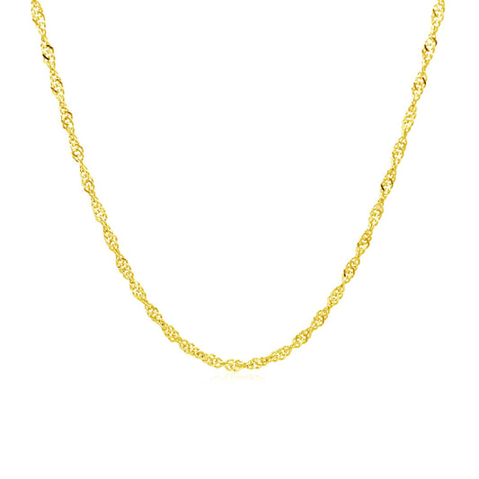 10k Yellow Gold Singapore Chain (1.50 mm)