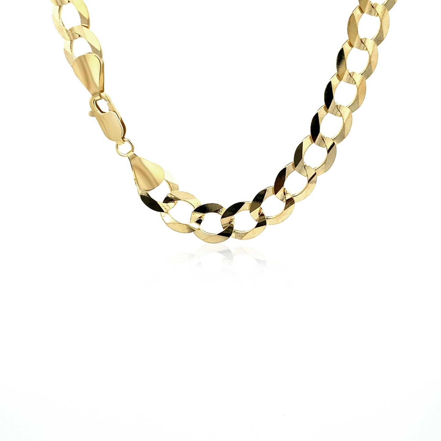 10k Yellow Gold Curb Chain (8.20 mm)