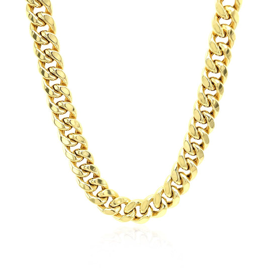 10k Yellow Gold Semi Solid Miami Cuban Chain (7.20 mm)