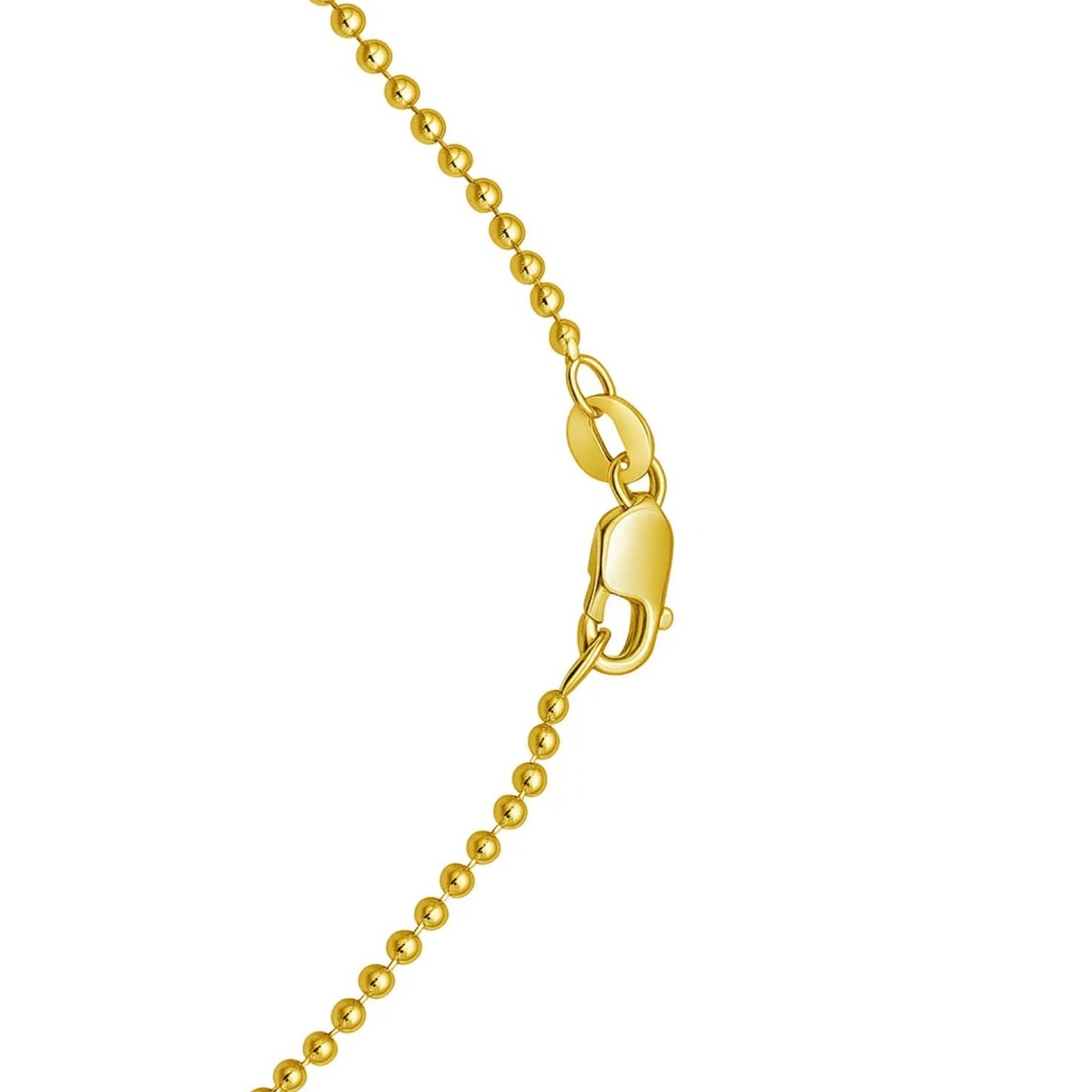 14K Yellow Gold Multi Gemstone Heart Necklace (1.50 mm)