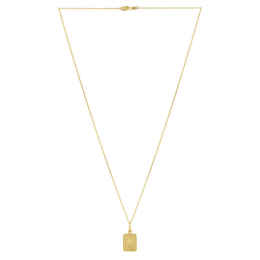 Sun and Stars Necklace in 14K Yellow Gold