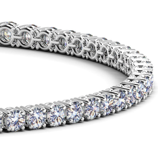 Lab Grown Round Diamond Tennis Bracelet in 14k White Gold (7 cctw F/G VS2/SI1)