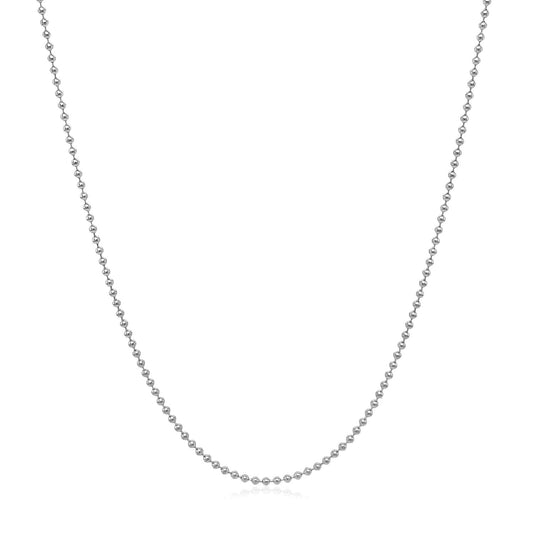 14k White Gold Bead Chain (1.00 mm)