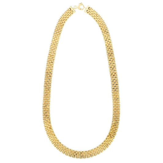 Panther Link Necklace in 14K Yellow Gold (9.60 mm)