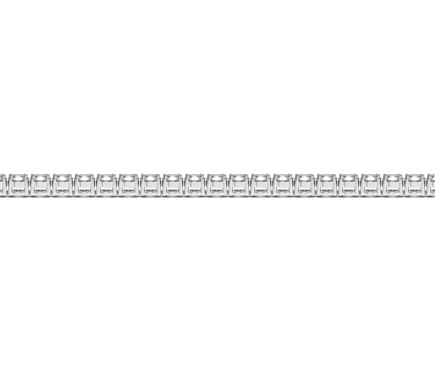 Lab Grown Round Diamond Tennis Bracelet in 14k White Gold (4 cctw F/G VS2/SI1)