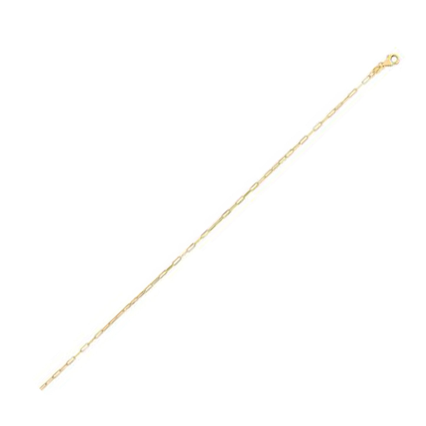 14K Yellow Gold Fine Paperclip Chain (1.20mm)