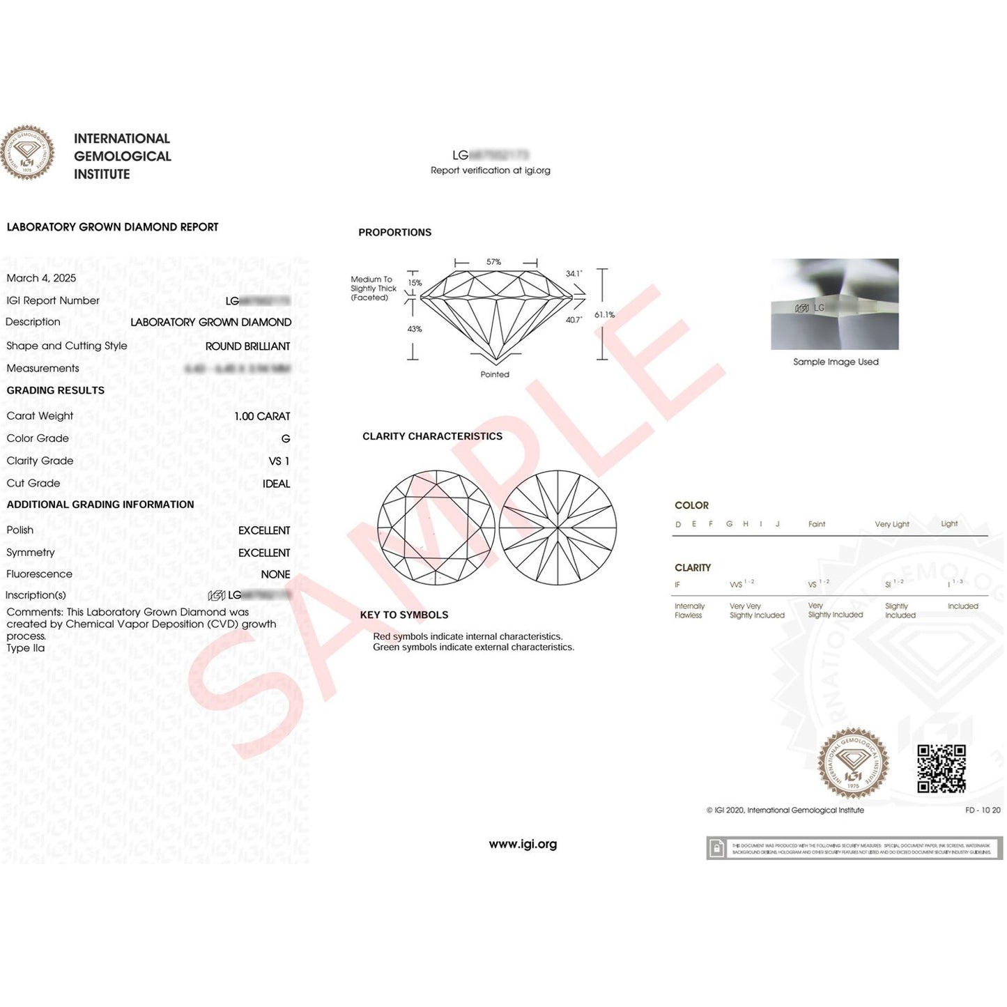 1 Carat Round Lab Grown IGI G/VS1 Diamond Solitaire Ring in 14K Yellow Gold