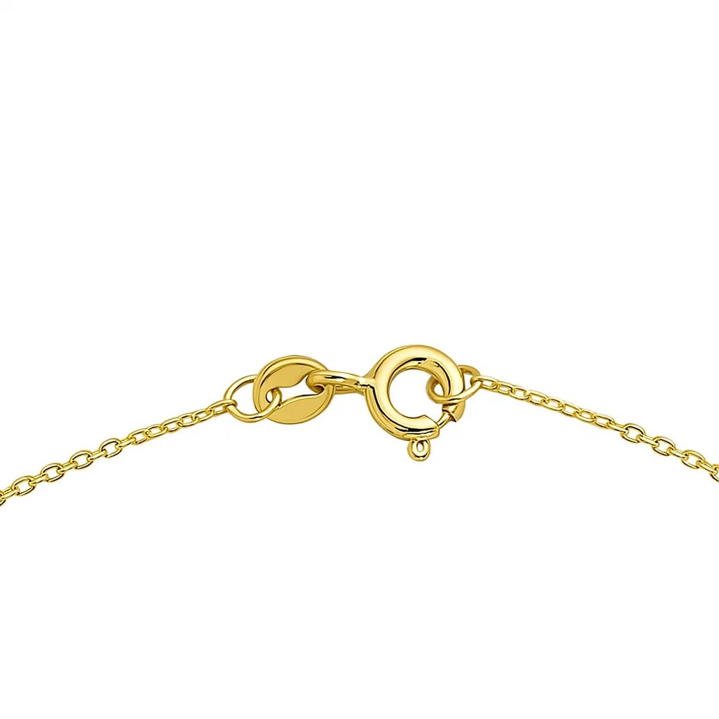 14K Yellow Gold Emerald Cut Peridot Necklace