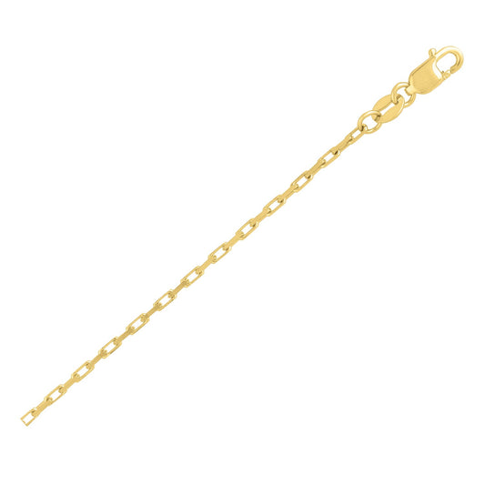 14k Yellow Gold French Cable Chain (1.30mm)