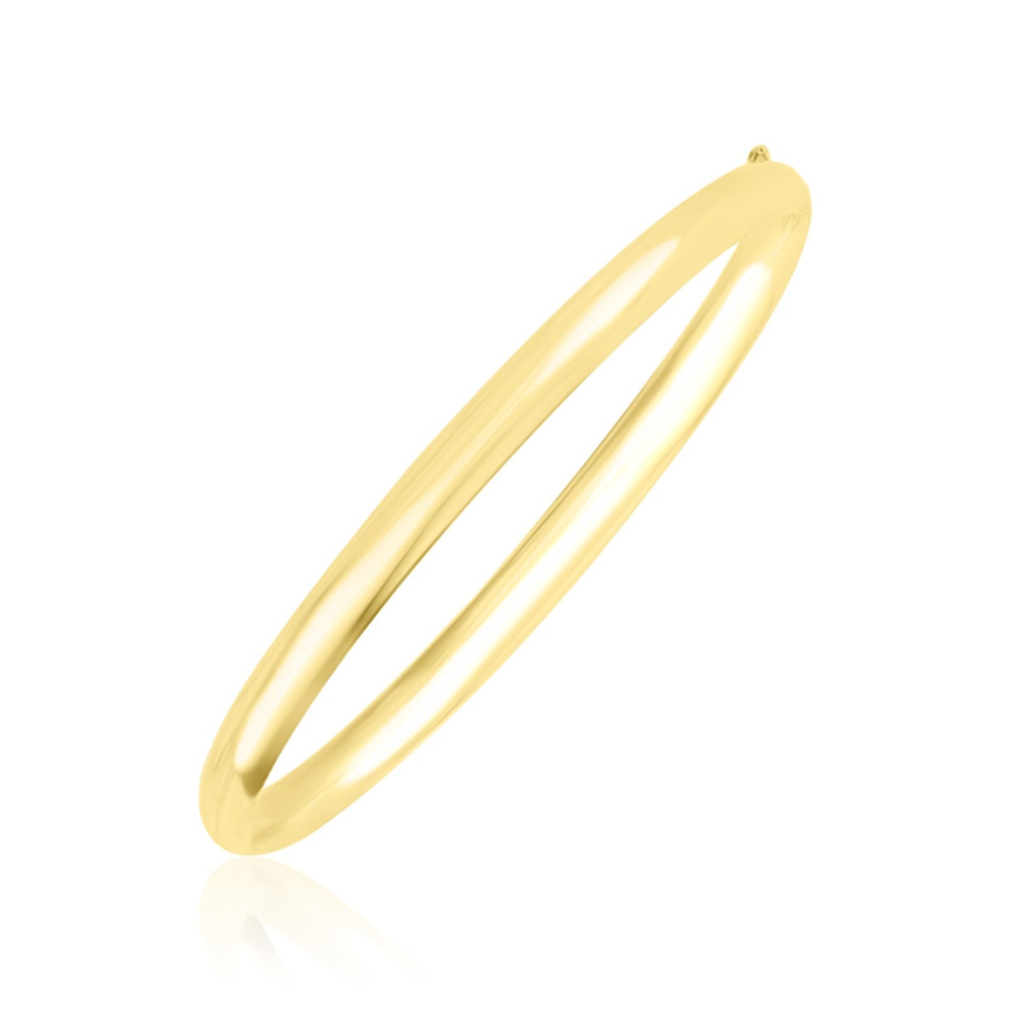 10k Yellow Gold Dome Style Bangle