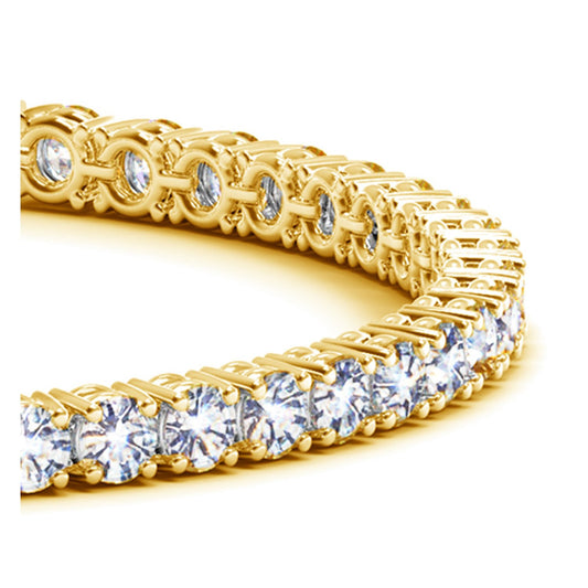 Lab Grown Round Diamond Tennis Bracelet in 14k Yellow Gold (8 cctw F/G VS2/SI1)